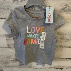 Cat & Jack Toddler Girl Shirt Size 2T NEW